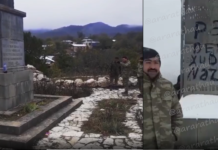 Azerbaijanis desecrated the Monument to the Fallen Heroes of the Great Patriotic War in the occupied Armenian village of Avetaranots